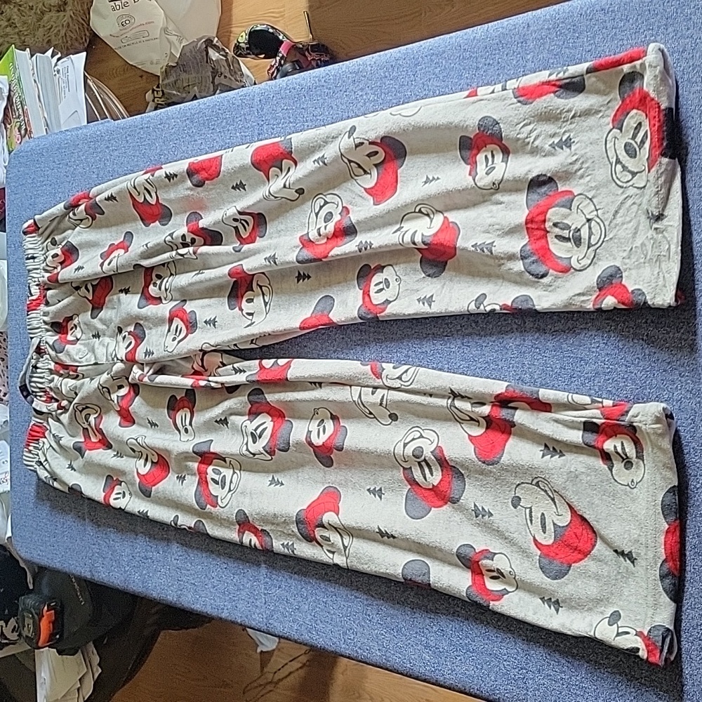 Disney Mickey Mouse Christmas girls pajama pants L